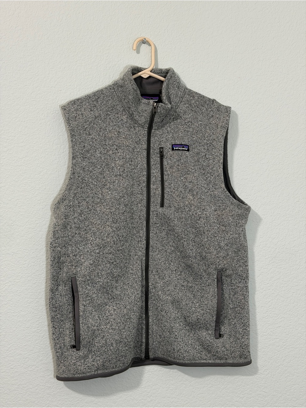 Patagonia Better Sweater Vest Mens XL Gray Full Zip Fleece Heathered 25882